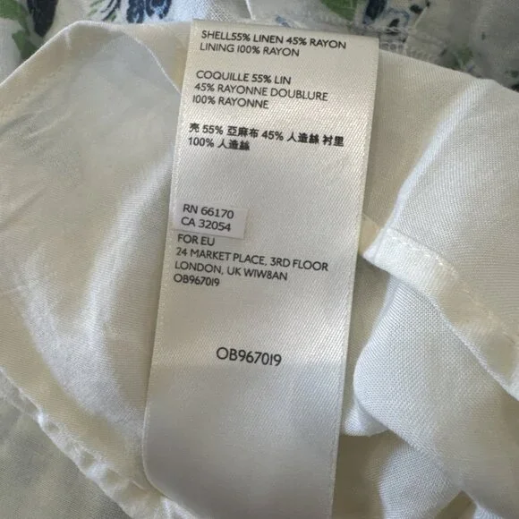 Free People One-Shoulder White Floral Dress XS - Picture 9 of 11